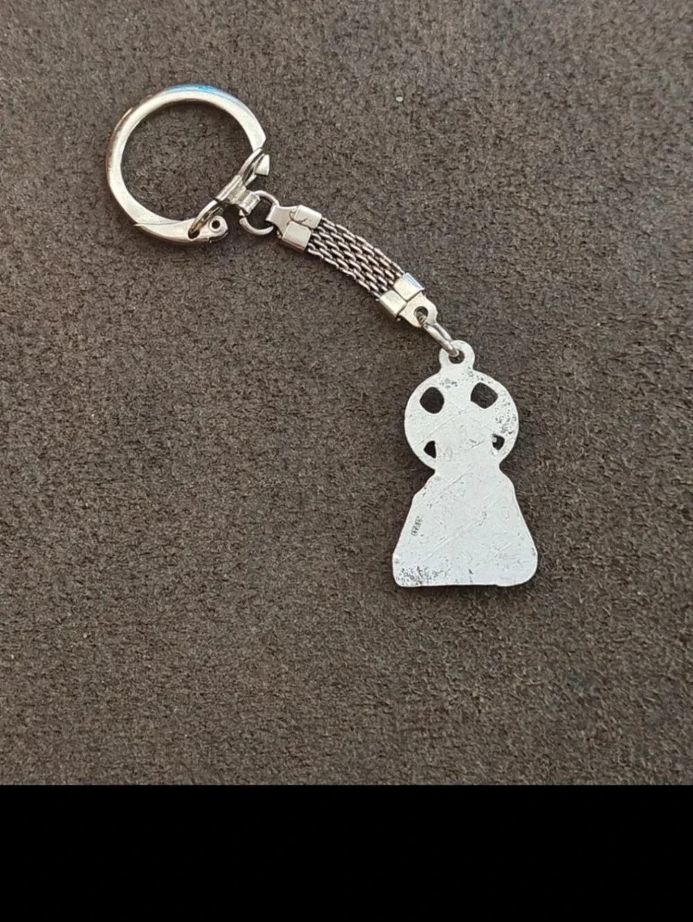 1960s/70s Sacred Heart of Jesus Pewter Keychain